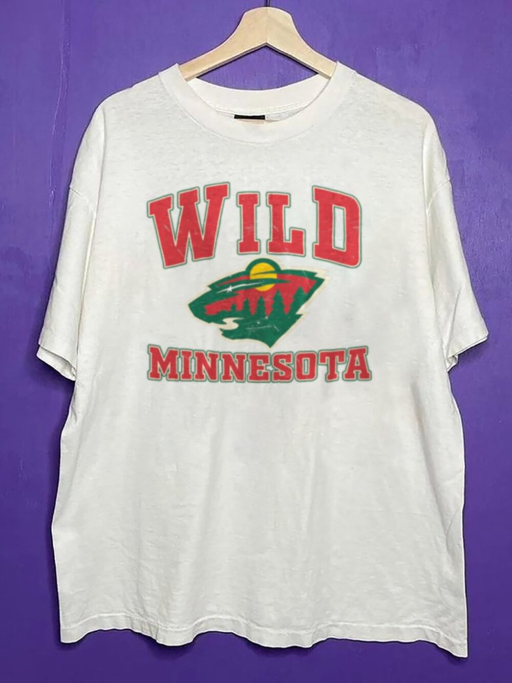 Vintage Minnesota Wild Hockey Shirt, Retro NHL Minnesota Wild Hockey Shirt Tee